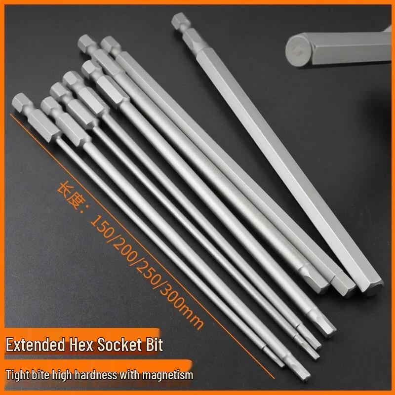 Extended Magnetic Hex Screwdriver Bit