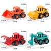 1:55 Children Plastic Vehicle Car Toys Trucks Construction Vehicle Excavator Bulldozer Model Inertia Children's Gifts Carro