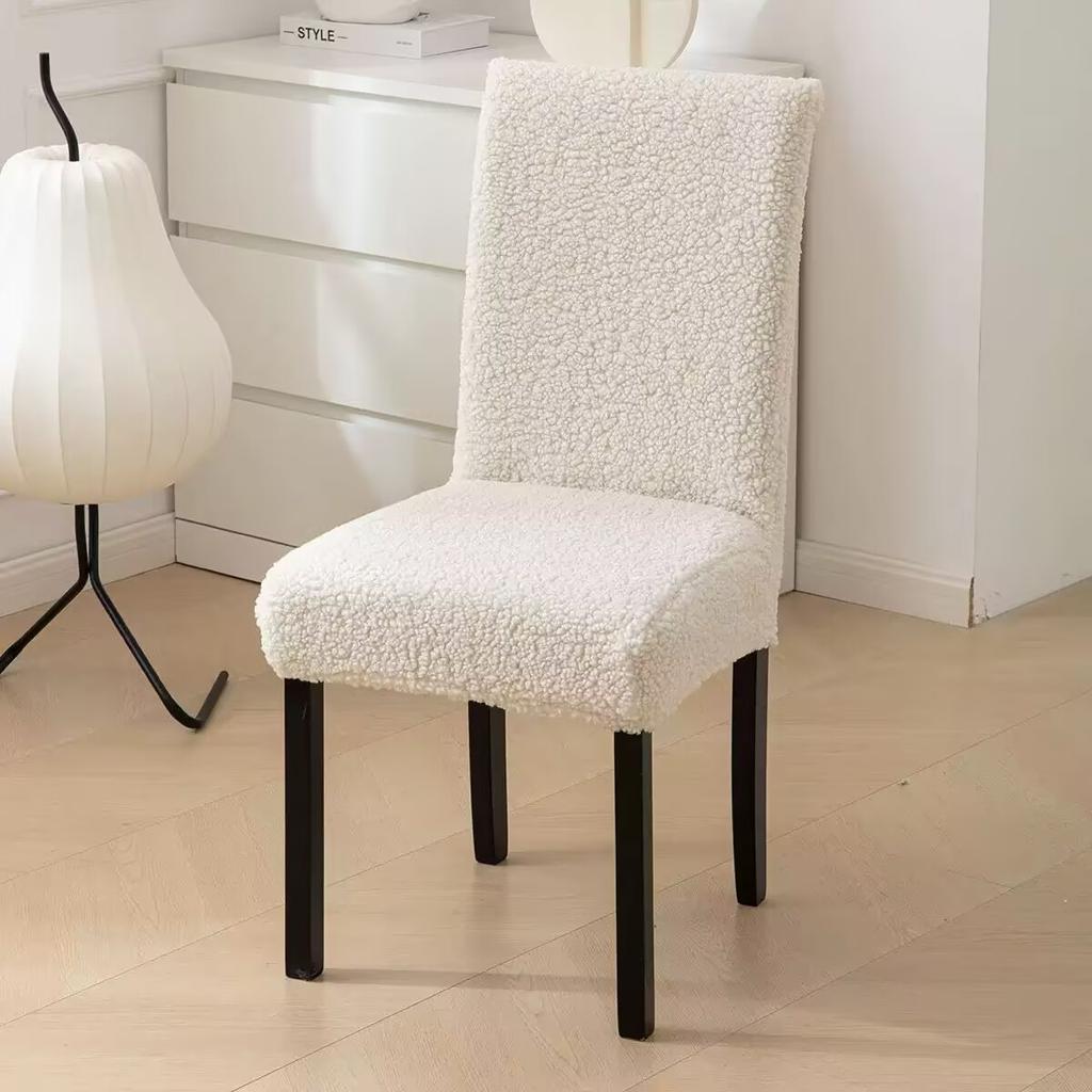 Stretch Dining Chair Cover Jacquard Spandex SKitchen Chair Seat Hotel Banquet Elastic Slipcover