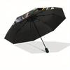 Piano Keys, Abstract Art Theme 8 Bone Hand Automatic Folding Umbrella, Compact and Portable Design, A Perfect Gift for Birthday, Christmas O
