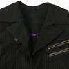 Hergestellt in Japan Marui On Board Gestreifte Baumwolljacke Maßgeschneiderte Jacke Herren M Schwarz Vier Taschen On Board(GEBRAUCHT)