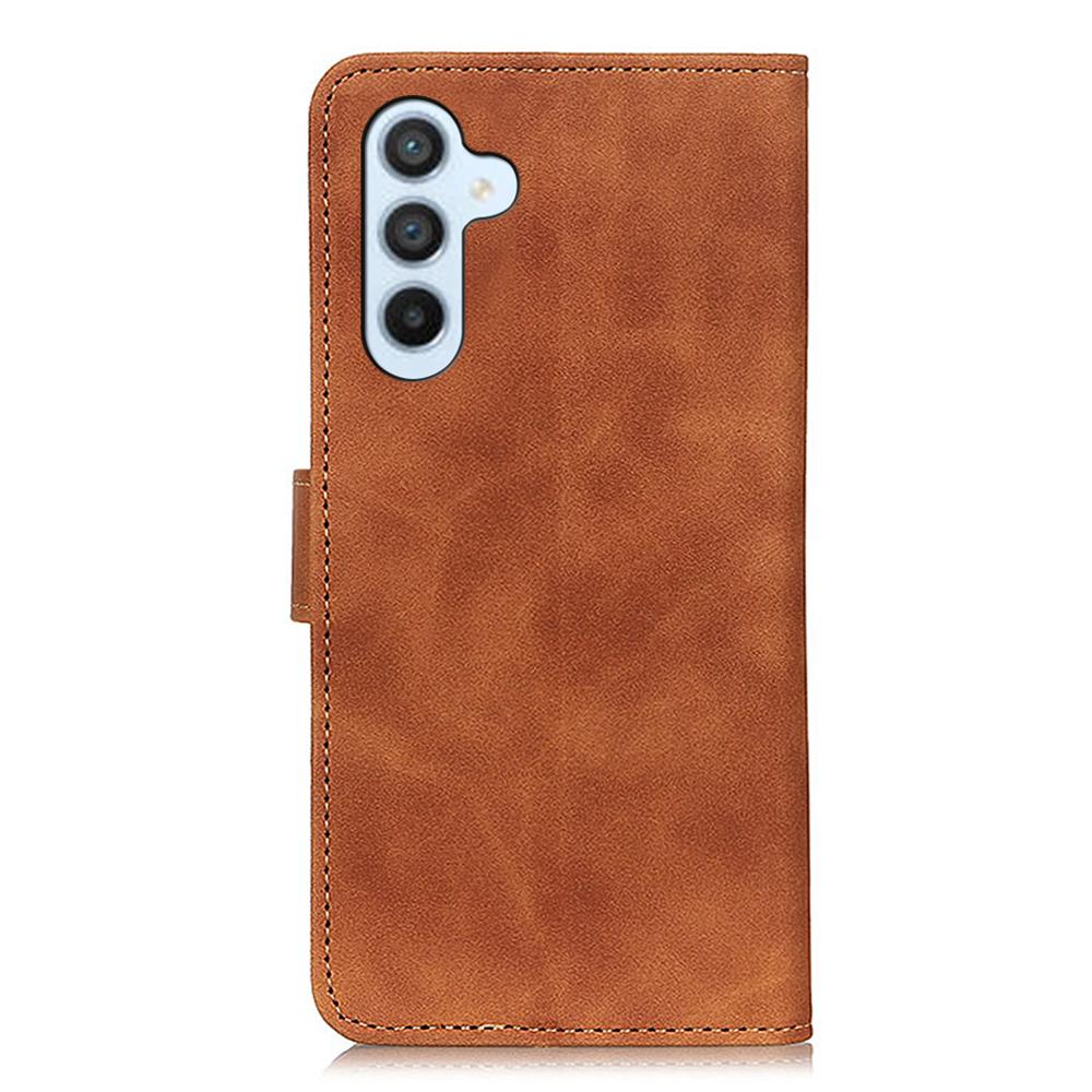 KHAZNEH For Samsung Galaxy F34 5G/M34 5G Wallet Phone Cover Retro Texture PU Leather Stand Case