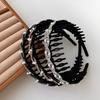 Wave Comb Wave Headbands U Shape Plush Teethed Hairband Fashion Headwear  Daily Use