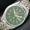 5 AUTOMATIC 6309A VINTAGE REFURBISHED JAPAN MENS GREEN WATCH A441650-1 Sk-a441650