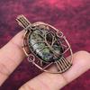 Tree Of Life Dragon Bloodstone Pendant Copper Wire Wrapped Pendant Wedding Gifts