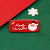 Cartoon Snowman Side Clip Elk Christmas Hair Clip Gift Acrylic Hair Clip  Party