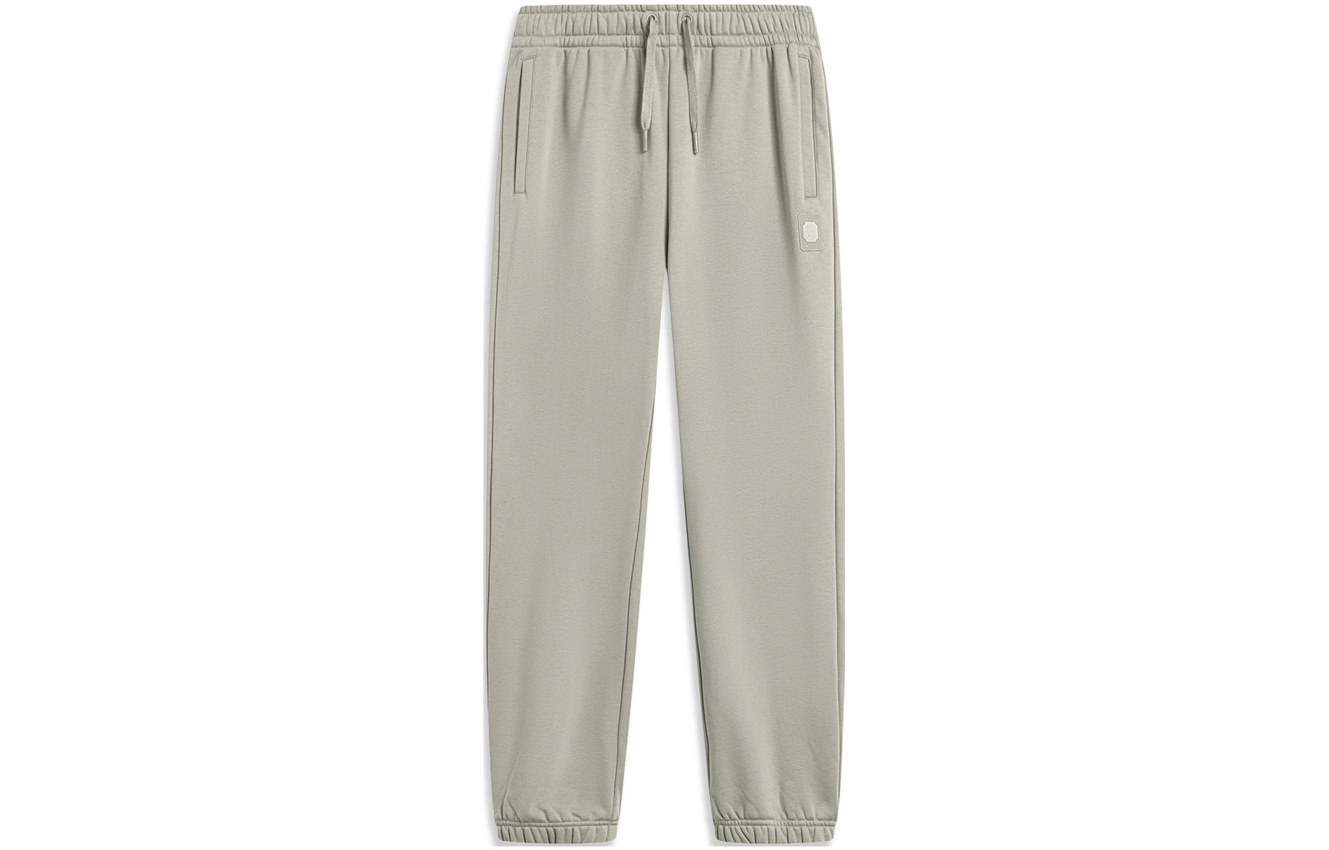 Li Ning Knitted Sweatpants Men s Rock Ridge Gray AKLT955-7 L