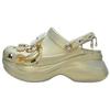 Retro Fashion Clogs Women Footwear Gold 211519-2Y2