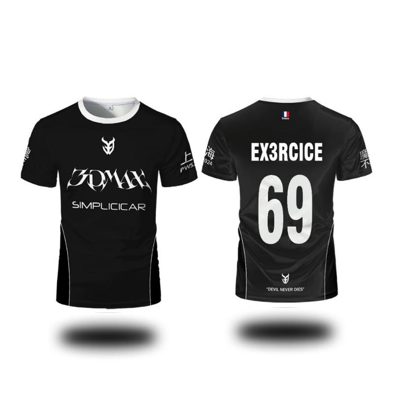 CSGO Esports 3DMAX Club Uniform Jersey CS2 Player Customized Training Tops Men's And Women's Sports Breathable T-shirt Fan Gifts