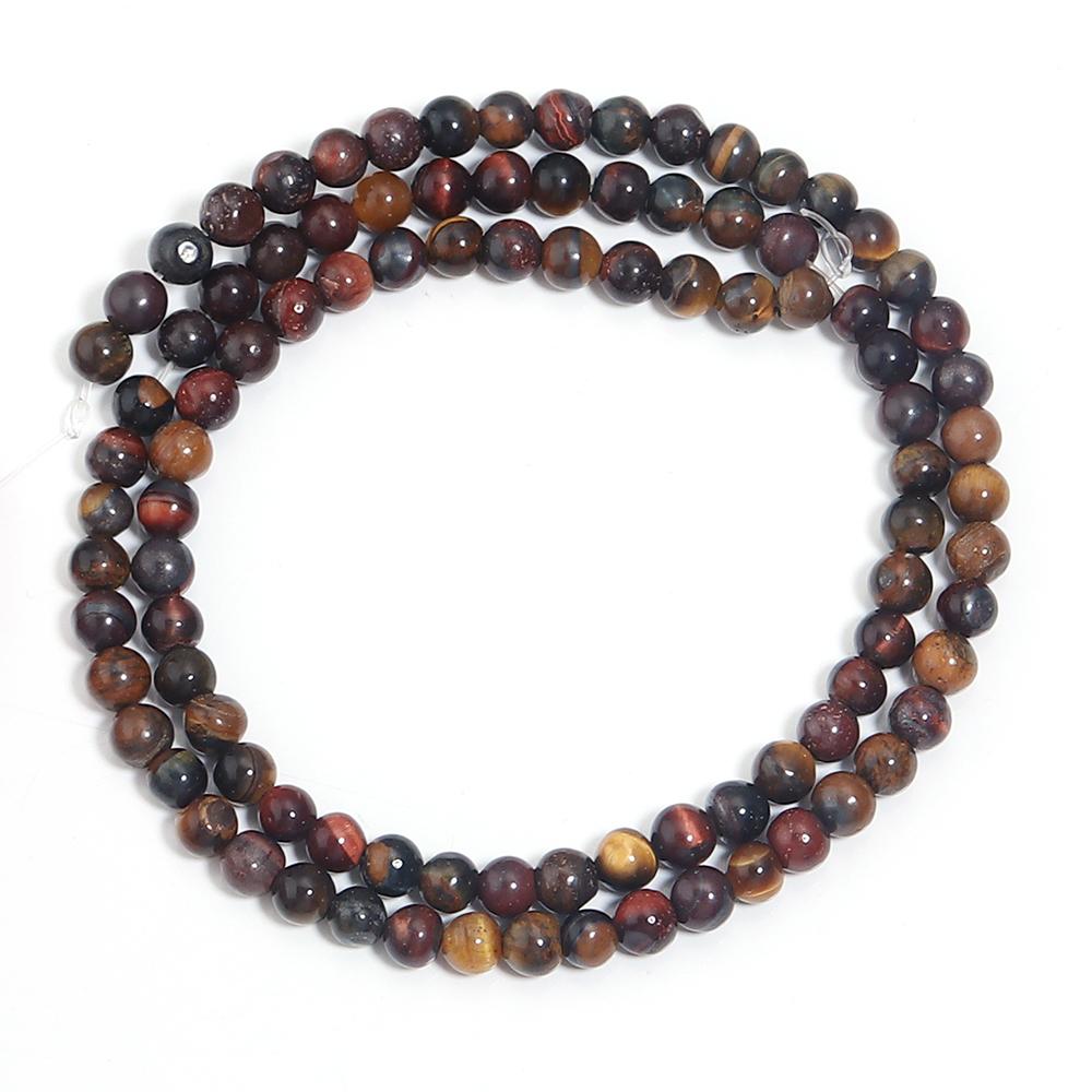 

1 Strand 38cm Tri colored Tiger Stone Beads Natural Stone Beads Loose Beads For Jewelry Making DIY Bracelet Necklace Accessories