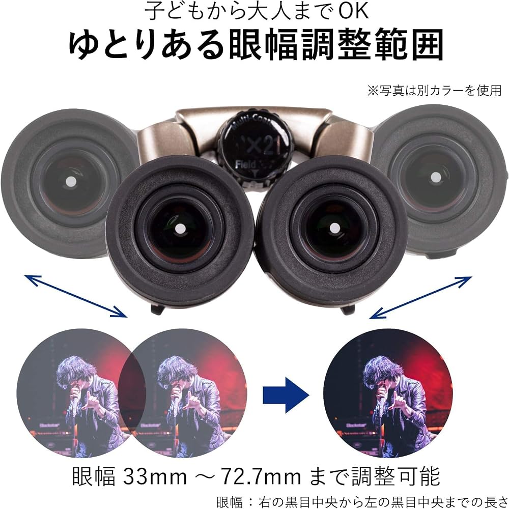 Kenko Classi-air 10x21DH Binoculars for Concerts, Roof Prism Type, 10x Magnification, 21mm Objective Lens, Ultra-Lightweight, Compact, Multi-Coated, M