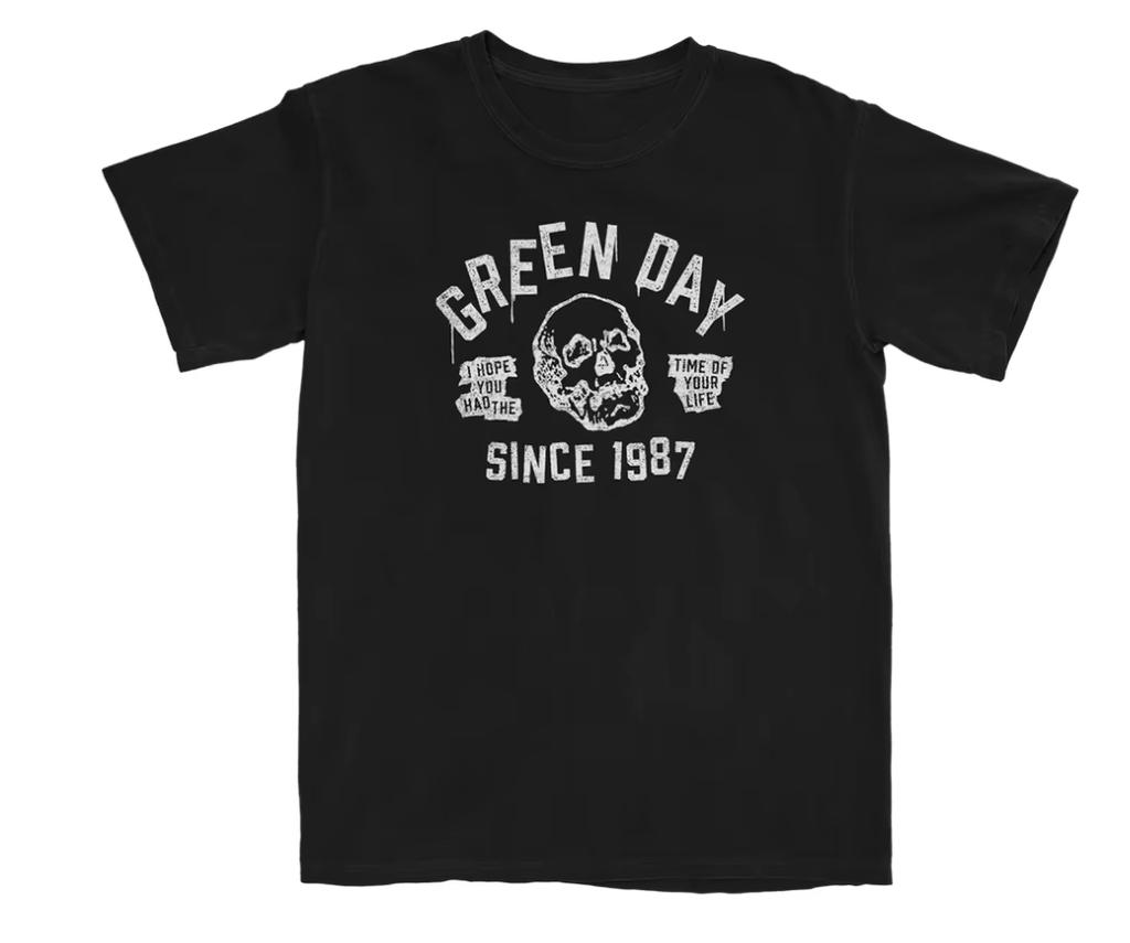 Green Day Punk Rock Band Printed Pure Cotton Tshirt for Men and Women Oversized Casual Ventilate Summer Short Sleeved Tshirt