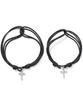 Line Cross Pendant Soft Double Rope String Bracelet (C2601AC1368)