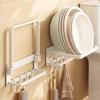 Foldable Punch-Free Wall-Mounted Bathroom Sink Storage Rack