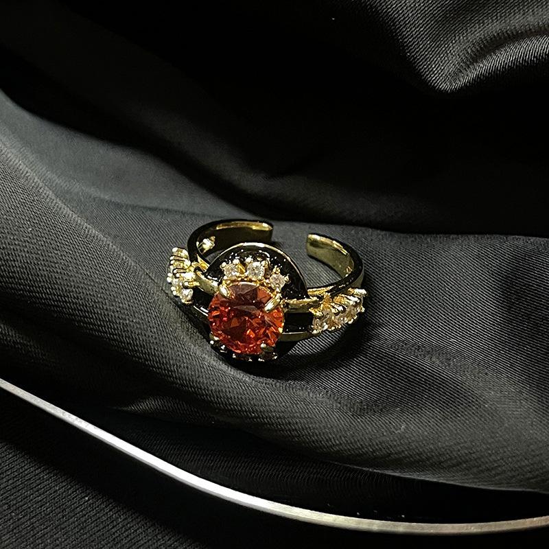 

Elegant Geometric Gold Open Ring For Women In Retro French Style Perfect For Commuters Fashionable