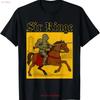 Sir Ringe Ritter Vintage Wortspiel T-Shirt Für Papa Mama Tochter Kollege Freund Vintage Atmungsaktiv Lässig Stilvoll Grafik