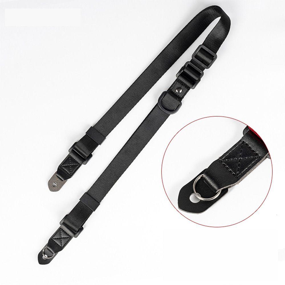 

Nylone Rope Durable Camera Belt Camera Rope Neck Hanging Strap Camera Hanging Strap SLR Camera Rope black-metal ring type