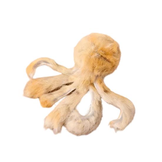 

Cat Interactive Toy with Fur Soft Texture Lightweight Design Toy Octopus Shape Cat Toy for Pet Expend Energy коричневий