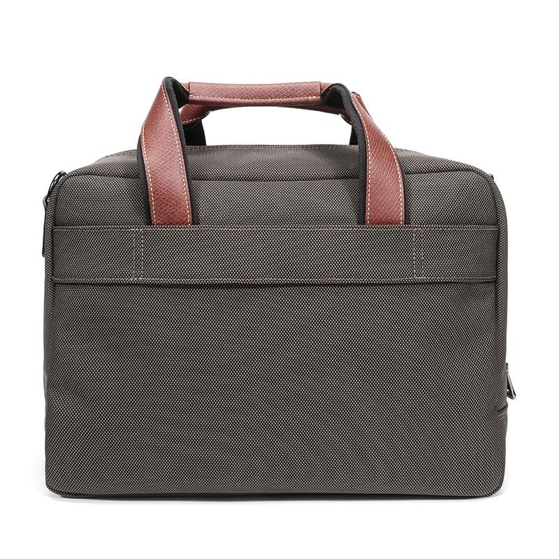 Longchamp Boxford Minimalist Fabric Laptop Briefcase Tote Shoulder Bag Men bags Military-Green Brown 1658080042