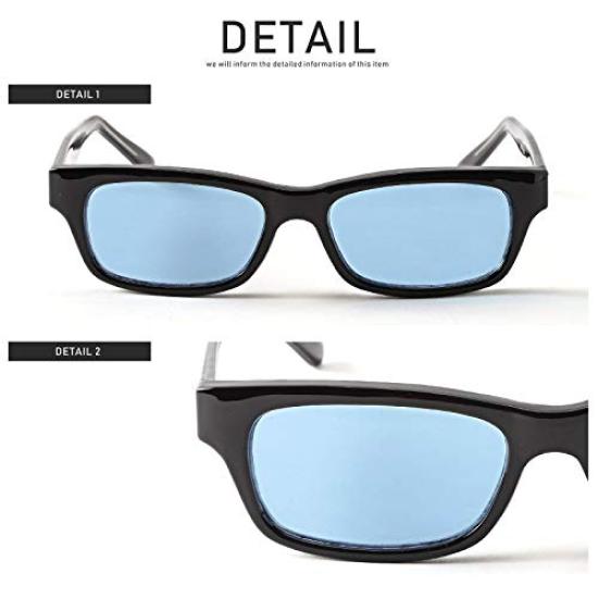 [Ragstyle] Zonnebril voor Heren, Vierkant Wellington Model, Unisex, Accessoires, Zwart x Helder pm-9157