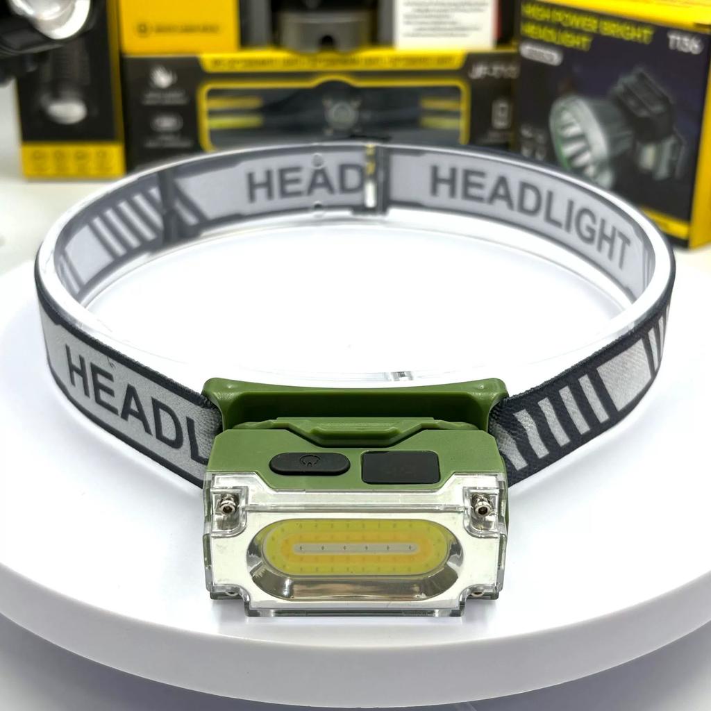 Super Bright Magnetic Headlamp 3 Light Source Hat Clip Lamp Outdoor Hiking Camping Work Head-mounted Light with Digital Display