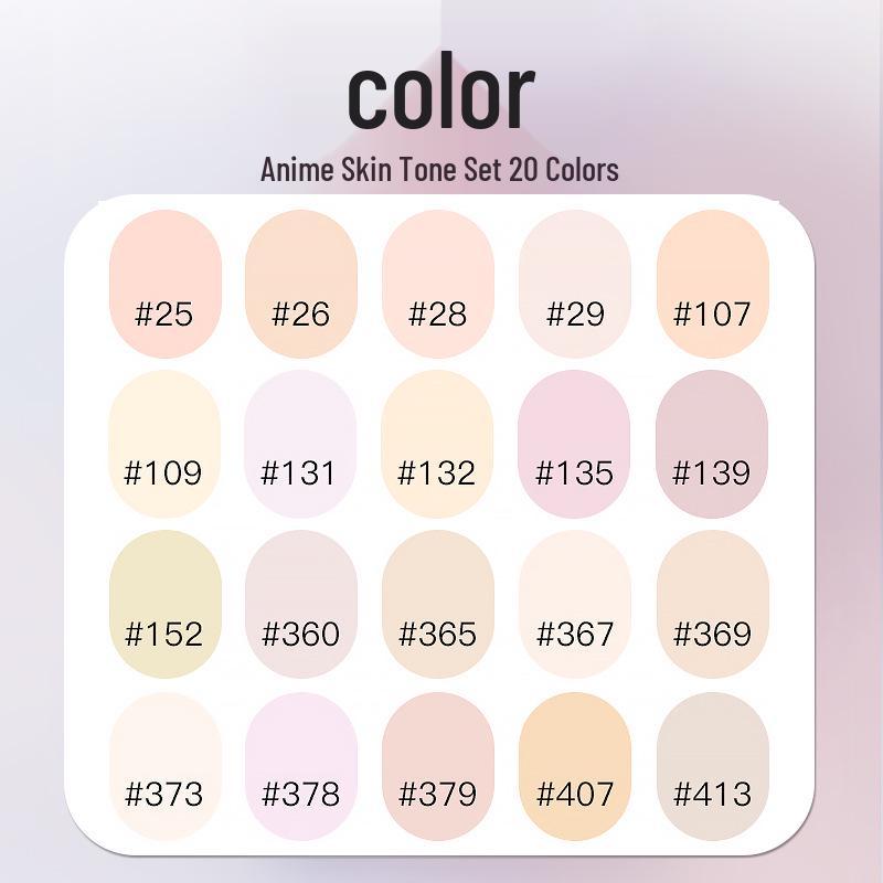 Touch Anime Skin Tone Oily Marker Pen, No. 0 Black Cool Gray, Individual Purchase, Perfect for Student Touch-Ups