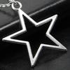 Gothic Pentagram Pendant Necklace Retro Star Metal Necklaces Punk Five-pointed Star Jewels Cool Jewelry Accessories Gift Giving