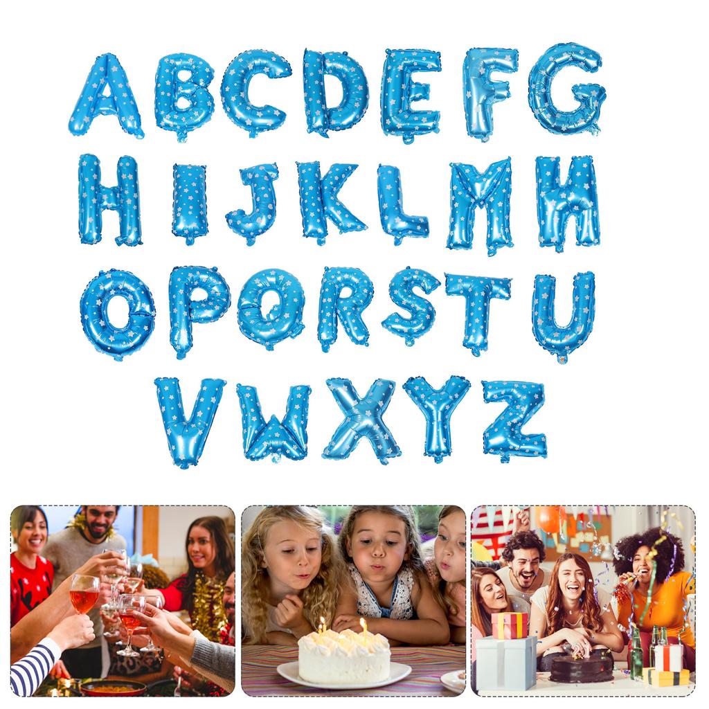 Alphabet Set 16 Alphabet Letter Balloons Inch Letter Foil Balloons Wedding Birthday Decor Reusable Chic Design