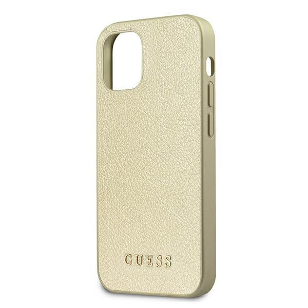 Guess Guhcp12Siglgo Iphone 12 Mini 5,4Złoty/Gold Hardcase Iridescent