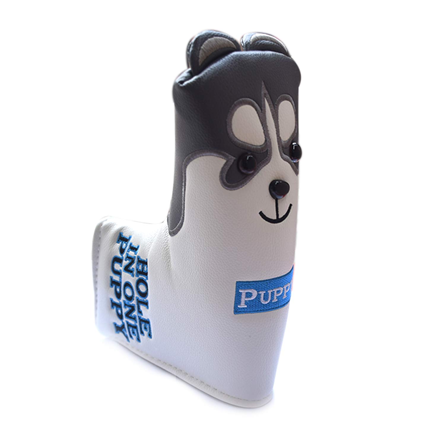 

LOXASUM Golf Putter Head Cover Leather Cute Husky Animal Replacement Cover