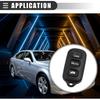 Motoforti Car Key Fob Remote Control Case, Keyless Entry Cover, for Lexus LS400 1995-1997, 4 Buttons, Plastic, Black