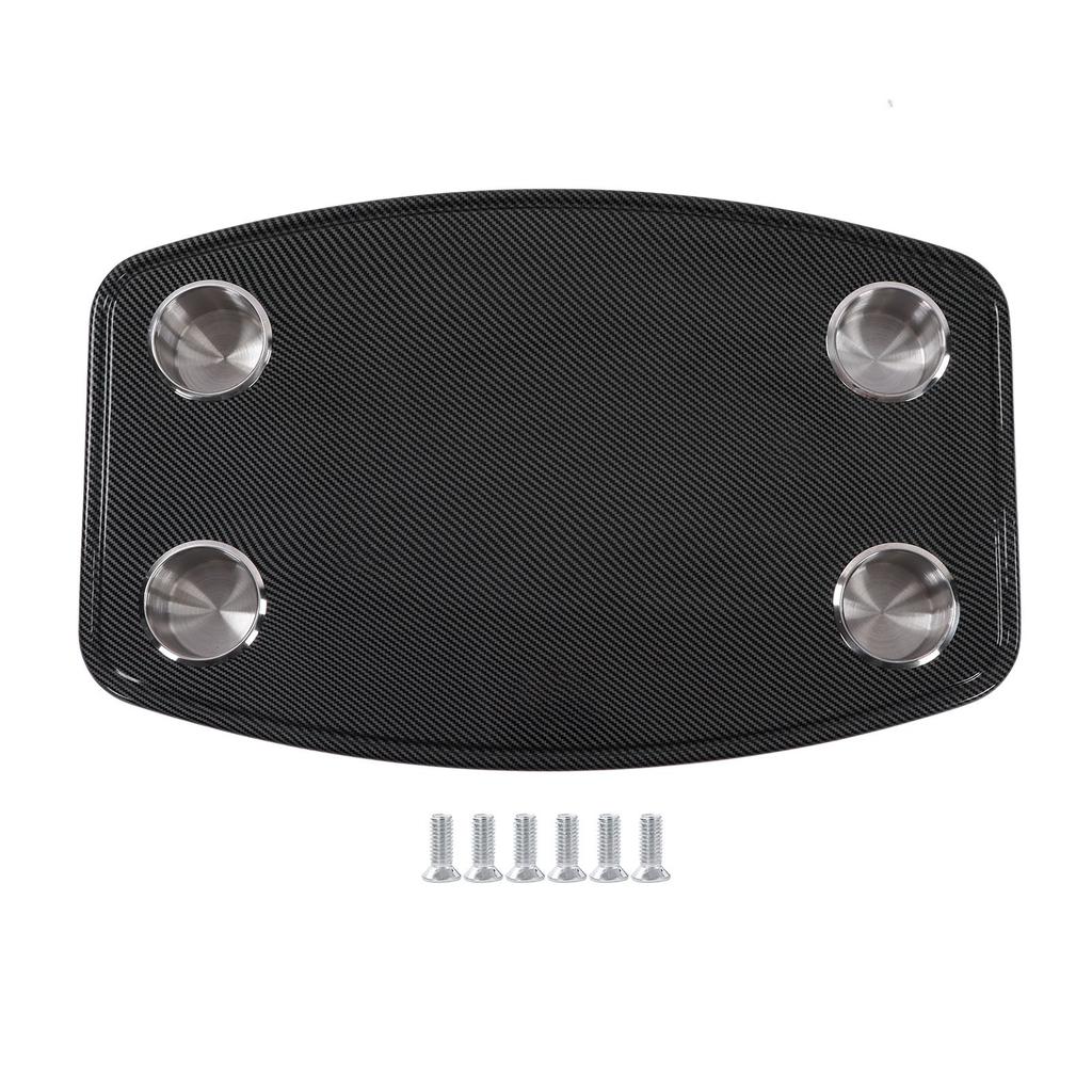 RV Removable Table Carbon Fibre Style 600x380x30mm with 4 Cup Holders for Yacht Caravan Camper