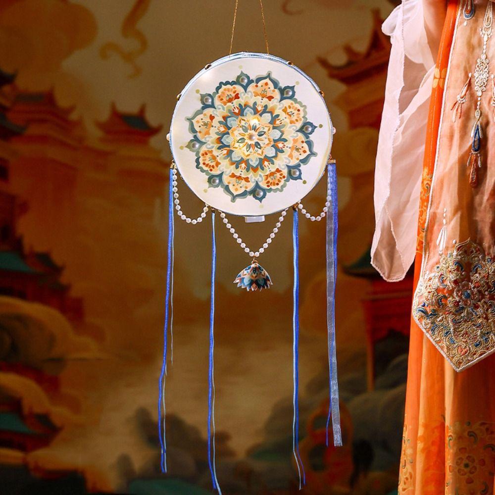 Intangible Cultural DIY Mid-Autumn Festival Lantern Manual Hanfu Photography Lamp  Children's Toy