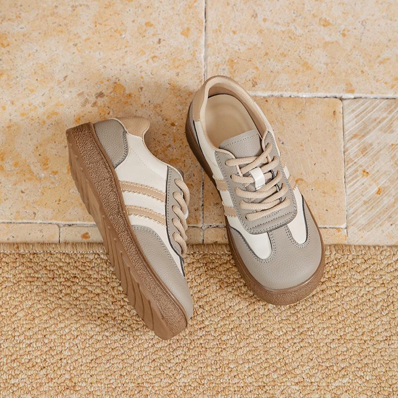 Genuine Leather Shoes Women Sneakers Fashion Ladies Brand Shoes Soft Comfortable Casual