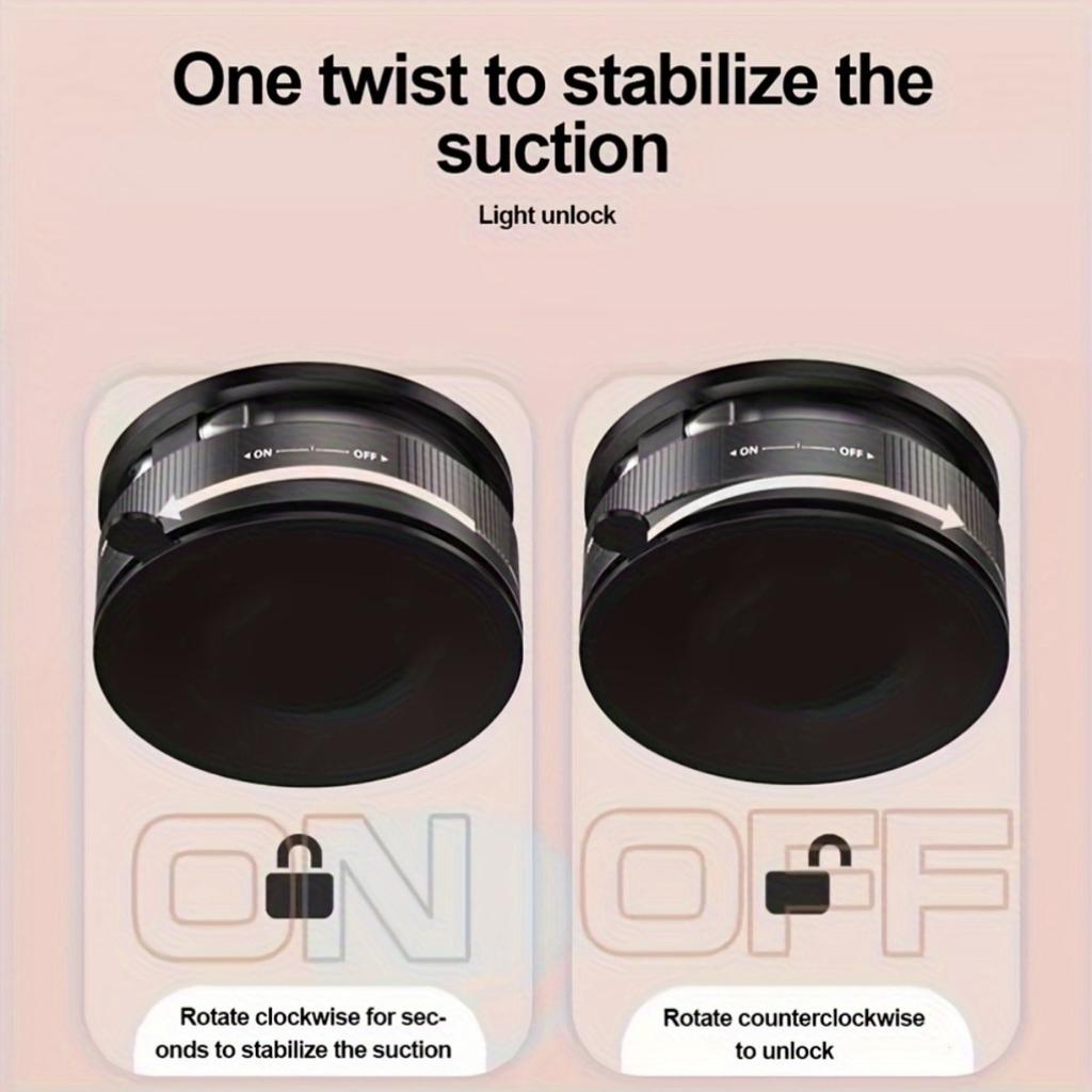 Magnetisk telefonholder for bil, Justerbar roterende dobbeltsidig sugekopp, Håndfri telefonholder, Håndfritt kjøretilbehør | Moderne biltilbehør