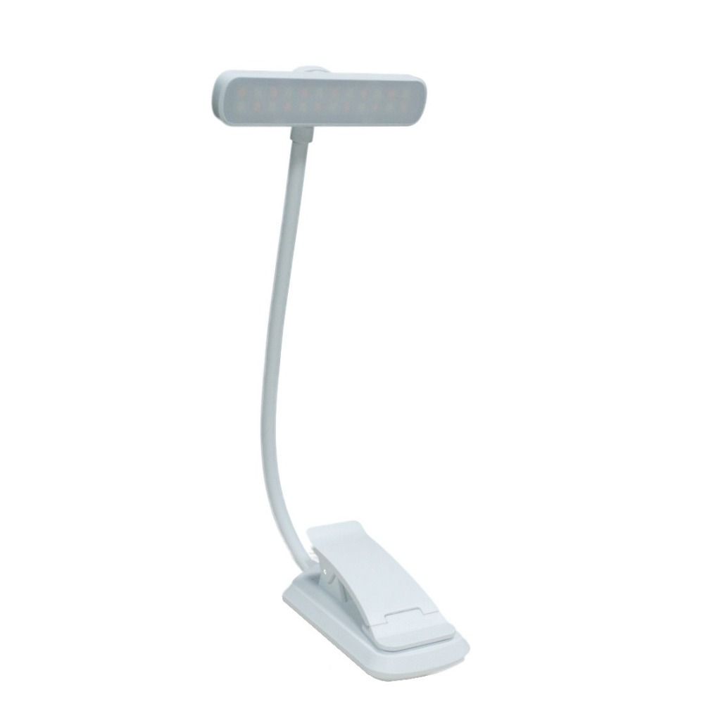 USB Rechargeable Reading Lamp Flexible Design Easy Clip Reading Light 3 Colors 14 LEDs Night Reading Lamp Night Reading