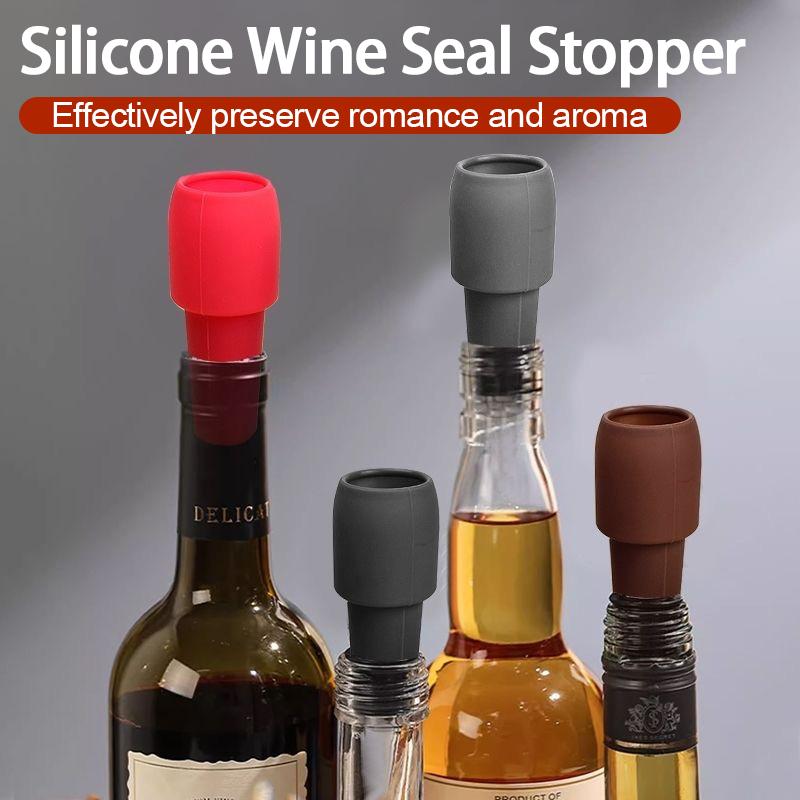 Silicone Wine Stopper Stoppers for Bottles Reusable Champagne Cap Wine Vacuum Stopper Champagne Stopper