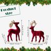 2 Pieces Christmas Reindeer Statues Animal Sculptures Ornament for Home