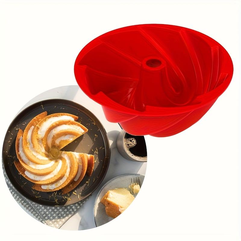 

1pc Multi-Use Silicone Pastry Mold, Spiral Flower Design, Easy Release & Food Safe for Baking Cakes, Jelly, Ice Cubes, Desserts