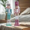Macaron Wooden Nutcracker Decoration Vintage Merry Christmas Decoration  Party Favors