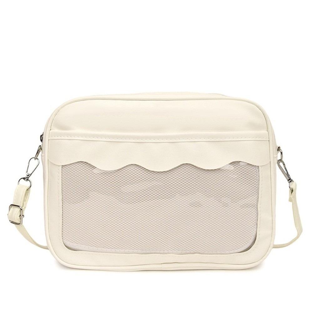 Y2K Transparent Ita Bag Large Capacity PVC Crossbody Bag Fashion JK Uniform Shoulder Bag  Daily