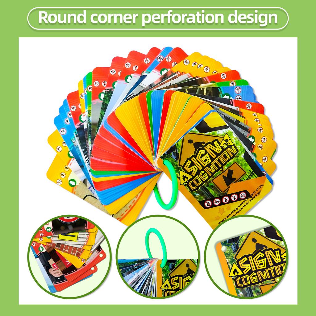 50 Realistic Logo Cognitive Cards Children'S Educational Early Education Parent-Child Interactive Education Cards
