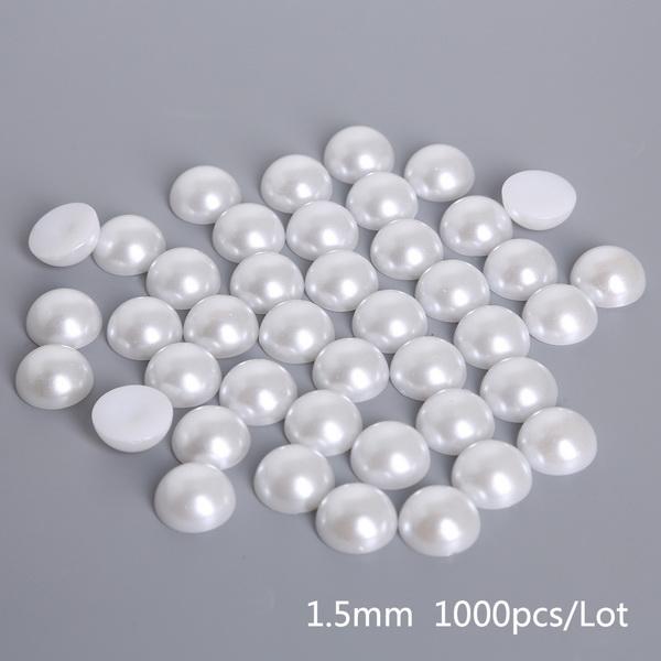 

1,5-14 мм полукруглые жемчужные бусины с плоской задней частью, АБС-пластик, искусственный жемчуг, бусины для скрапбукинга, украшение «сделай сам», шитье для изготовления ювелирных изделий 3-12mm 1000pcs белый