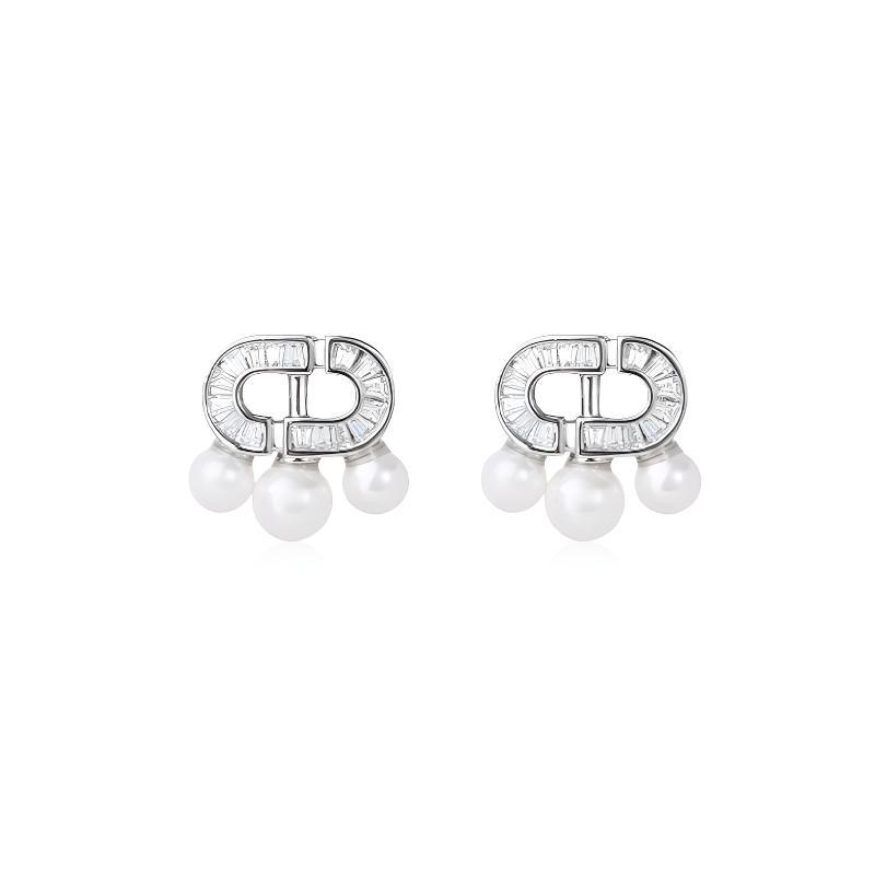 Barbie earrings Dream sweet girl, gentle temperament, niche design, high-end sense, sweet and sparkling, versatile for daily commuting BBE716592 золотой