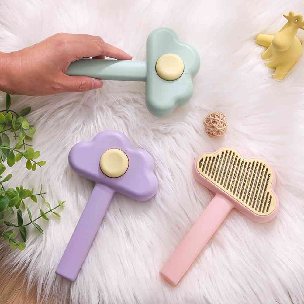 

Аксессуары для кошек, самоочищающаяся пуходерка, расческа для удаления шерсти домашних животных, щетка для чистки кошек, инструмент для ухода за домашними животными