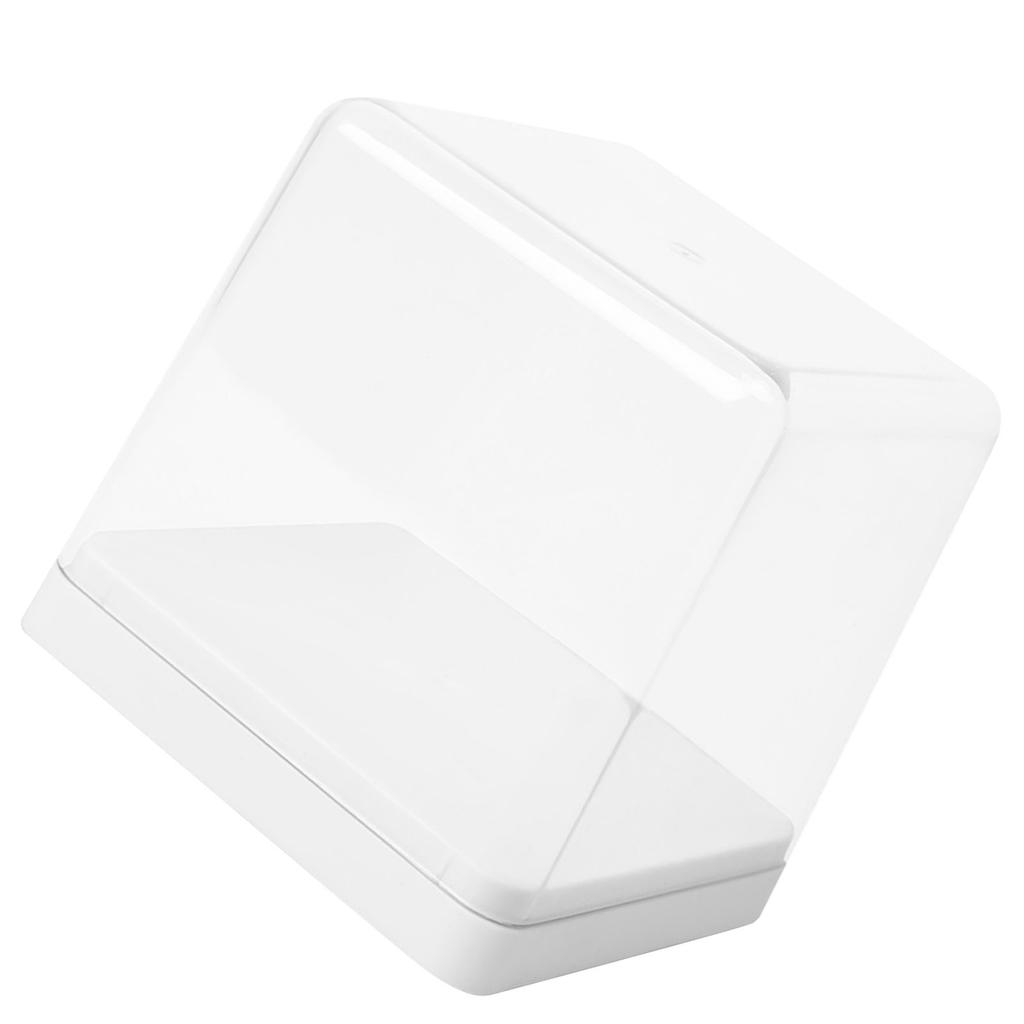 Figures Display Storage Case Transparent Cover Dustproof Stackable Figure Collection Box White