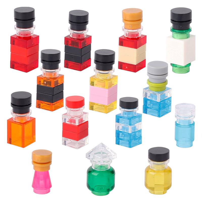 Magic Potion Crafting Blocks – Medieval Alchemy Lab, Witches’ Workbench, Crystal Jars & Furniture Bricks Educational Toy