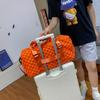 Chessboard Fashion Sports Fitness Travel Bag Large Capacity Multifunctional Yoga Bag Dry and Wet Separation Shoulder Bag