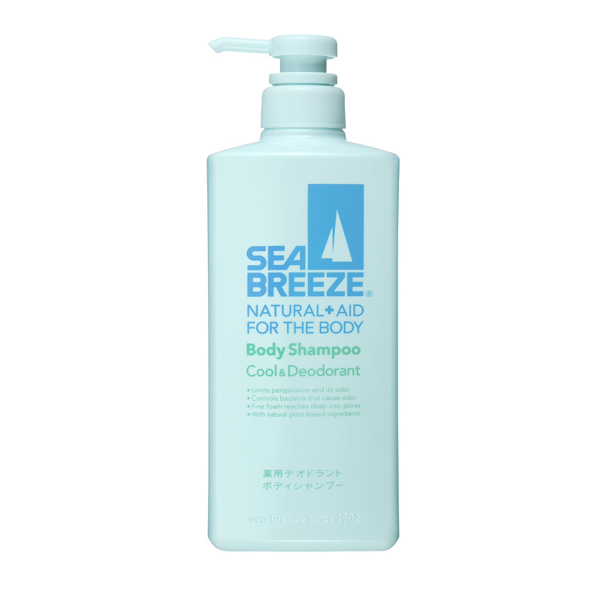 SEABREEZE Body Shampoo Cool & Deodorant 600ml (x 1)