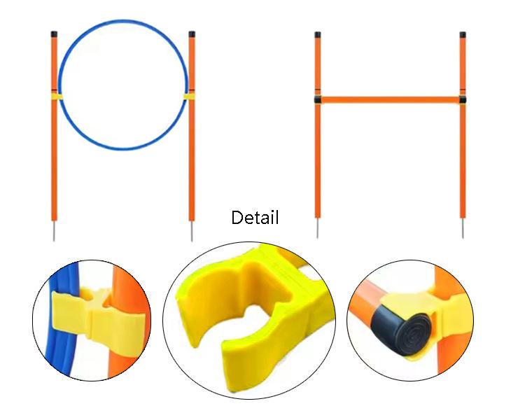Dog Agility Training Set: Jumping Rings, Poles & Weaving Equipment